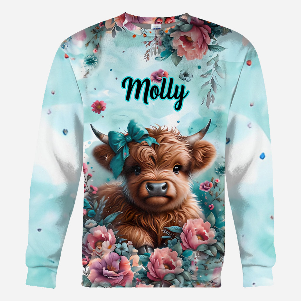 Cute Baby Cow - Personalized All Over Shirt