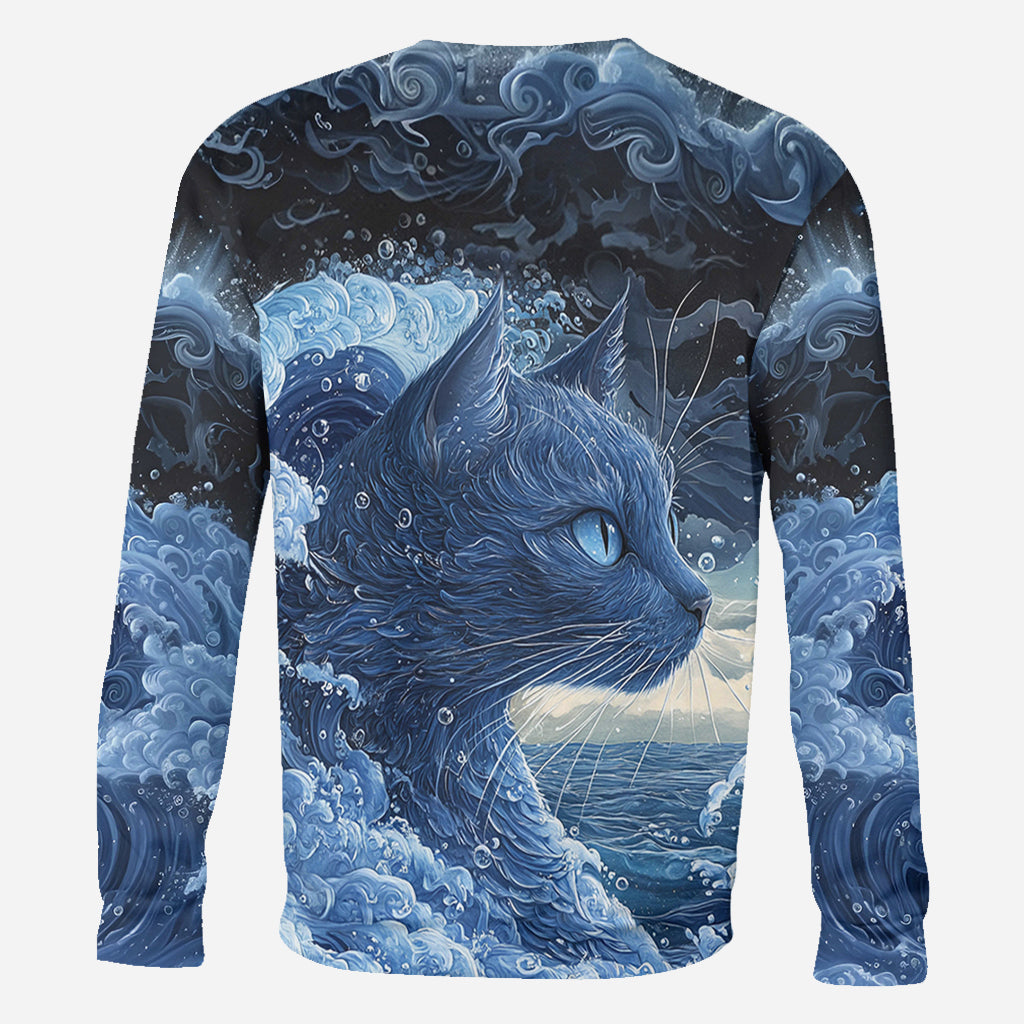The Blue Cat Wave - Cat All Over Shirt