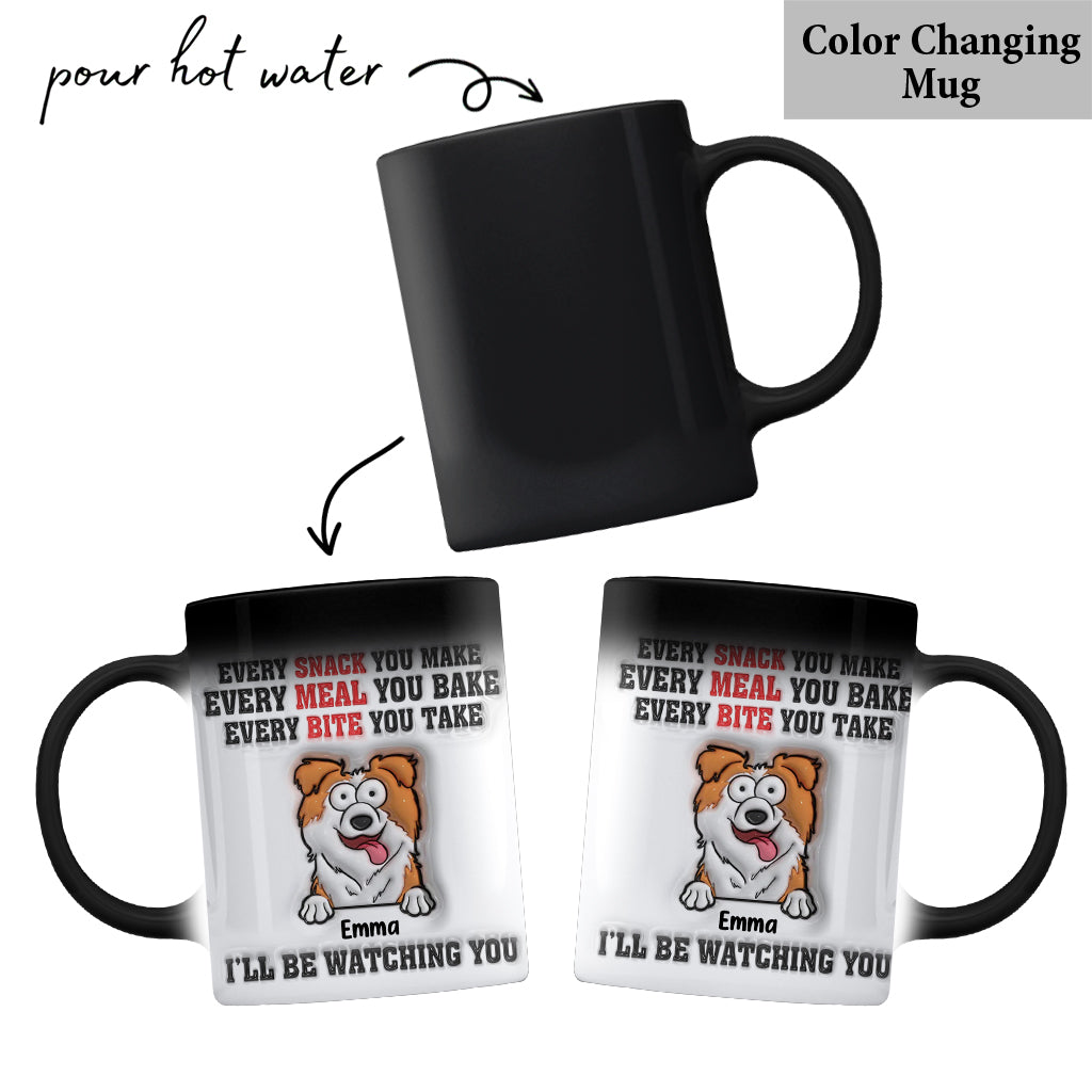 Je te surveille - Mug personnalisé pour chien