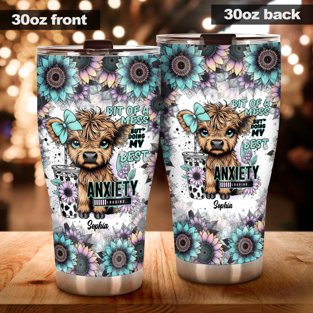 Bit Of A Mess But Doing My Best - Personalized Tumbler