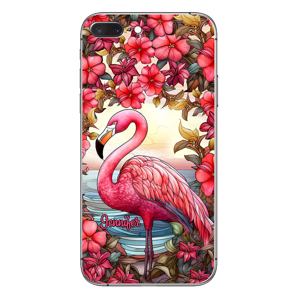 Love Flamingos - Personalized Flamingo Phone Case