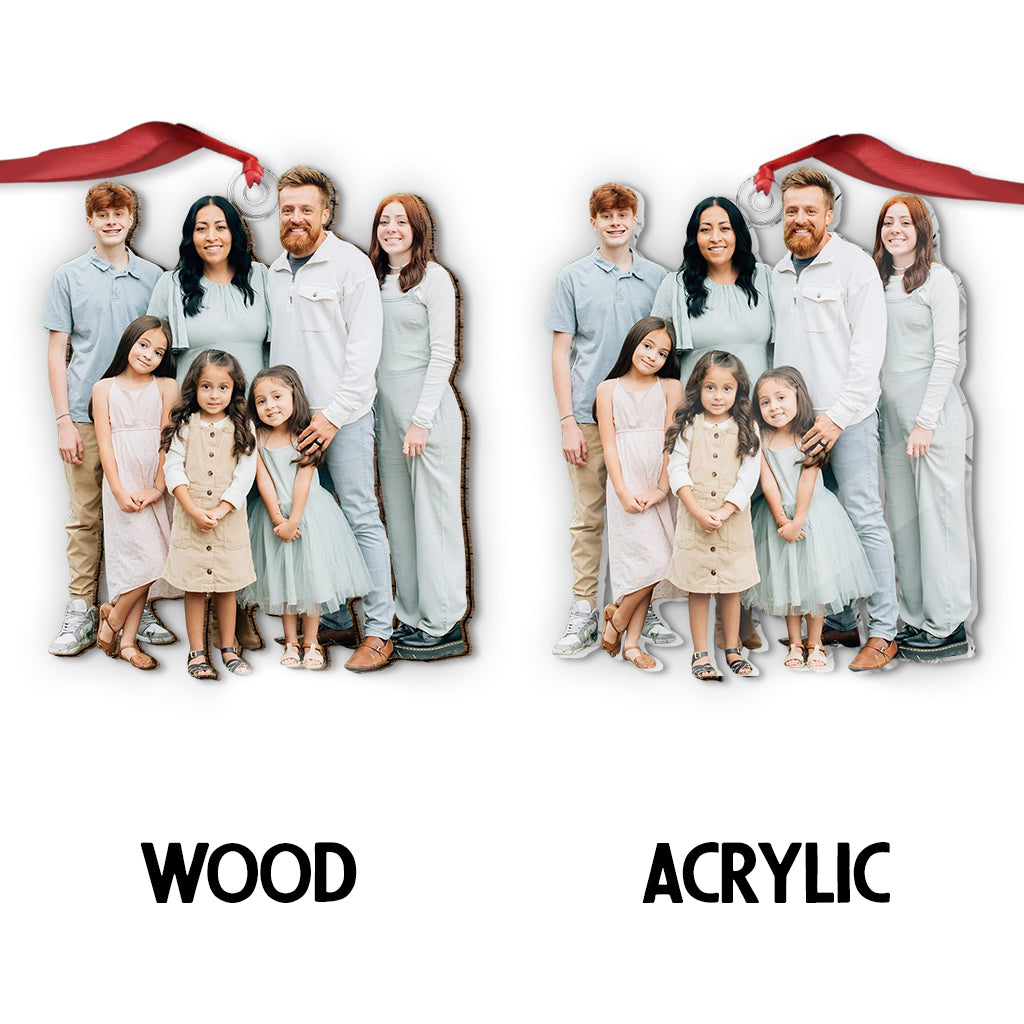 Ornement photo personnalisé - Ornement familial sur mesure