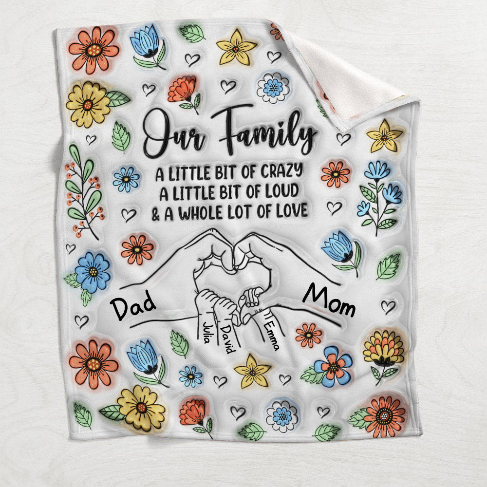 Our Family - Personalized Family Blanket