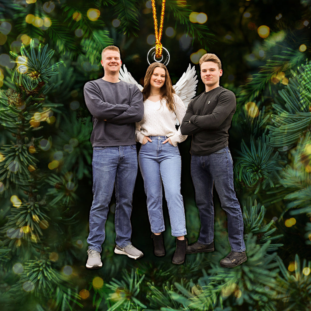 Ornement personnalisé avec photo - Ornement familial personnalisé de forme personnalisée