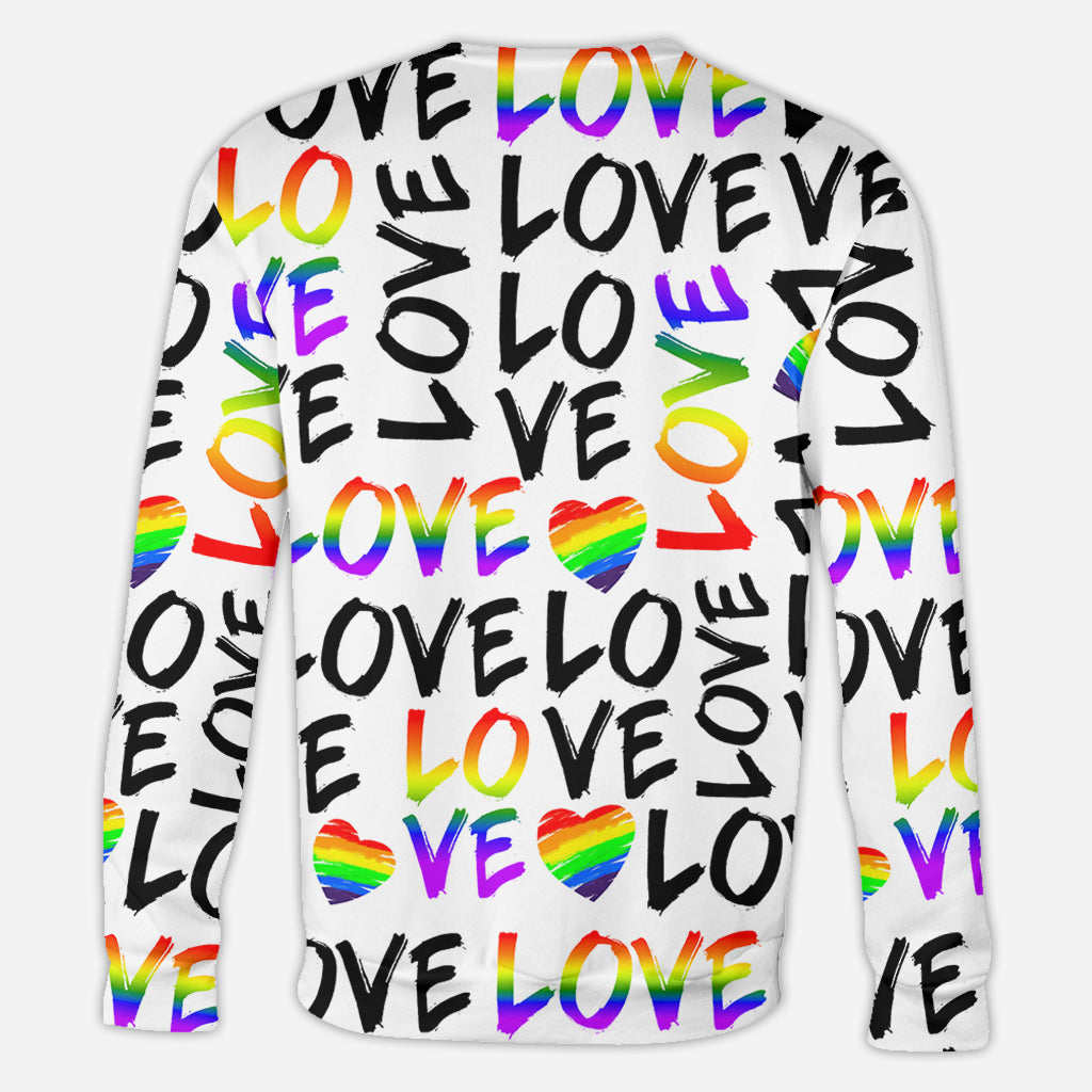 Love is Love - Personalized LGBT Support All Over Shirt