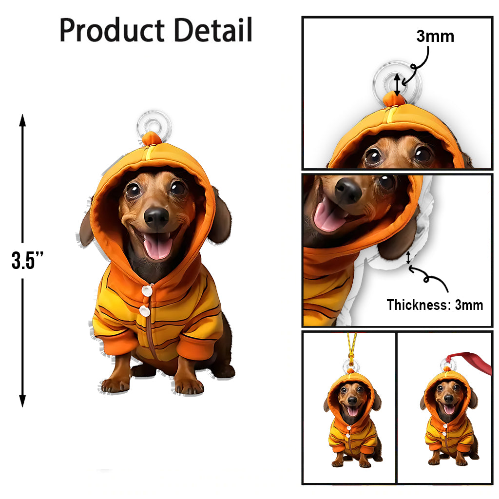 I Love My Dogs - Personalized Dog Custom Shaped Ornament