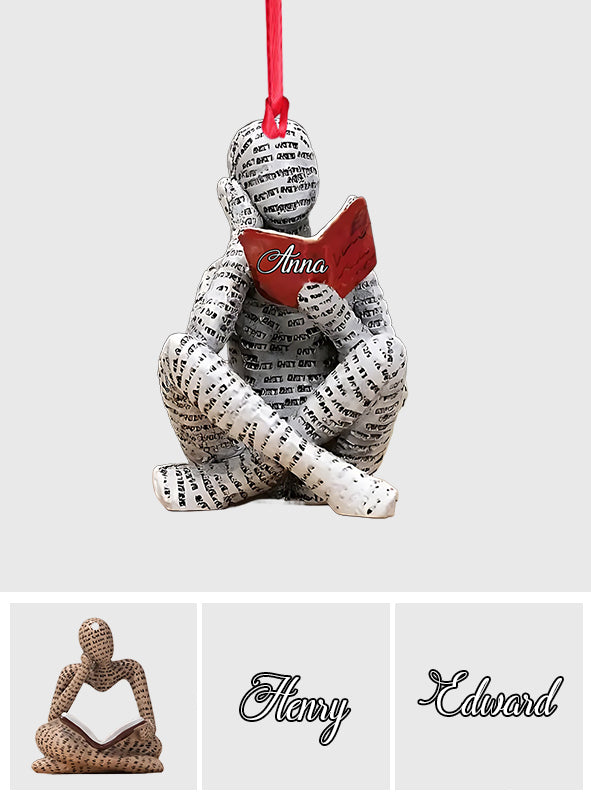 Love Reading Books - Personalized Book Ornament