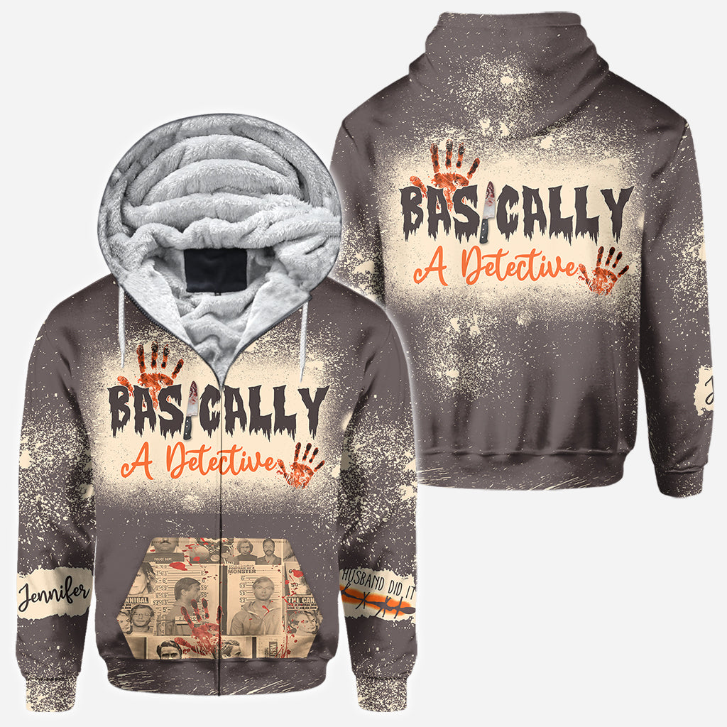 Basically A Detective - Personalized All Over Shirt