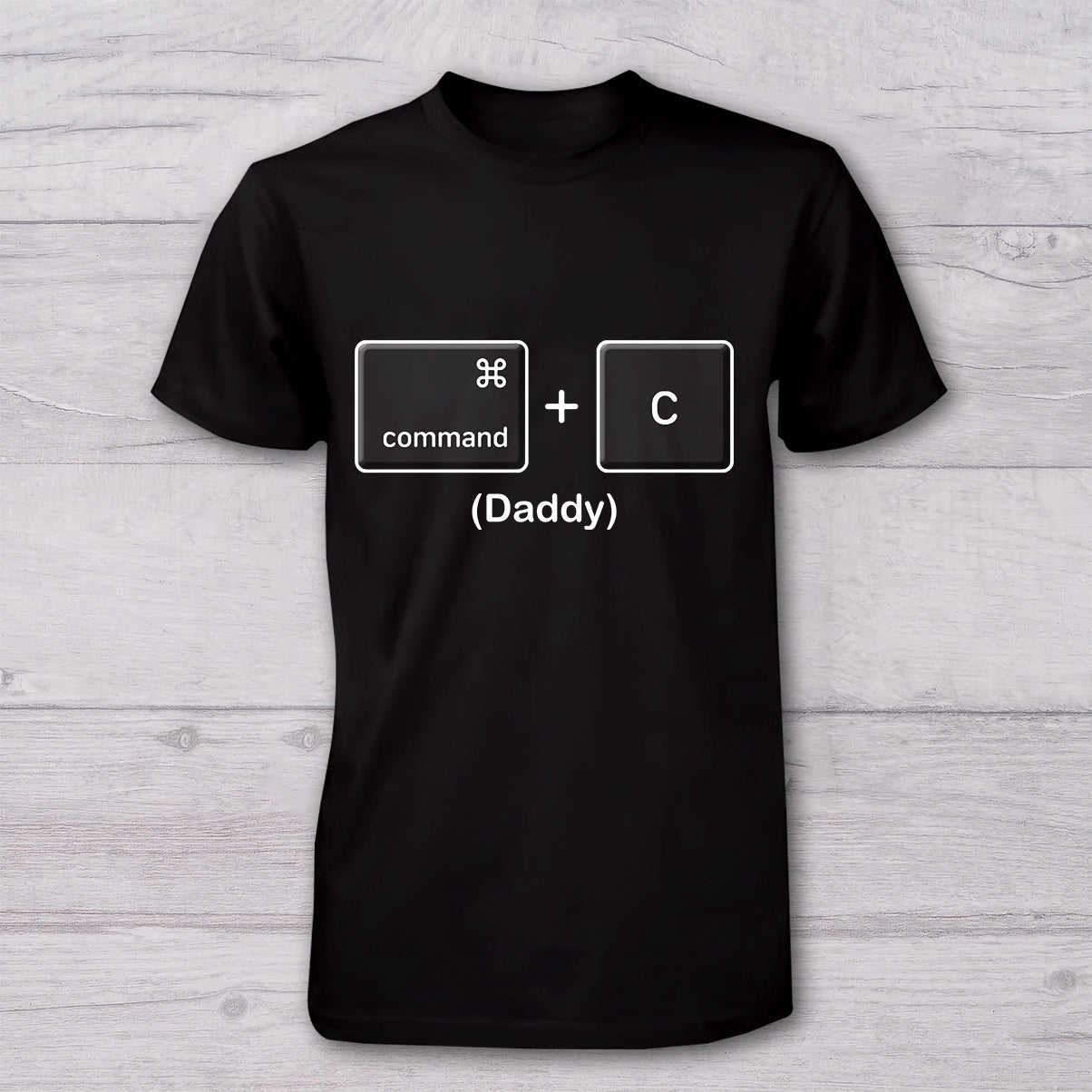 Copy Paste Like Father Like Son Daughter Funny - Personalized Father T-shirt And Baby Onesie
