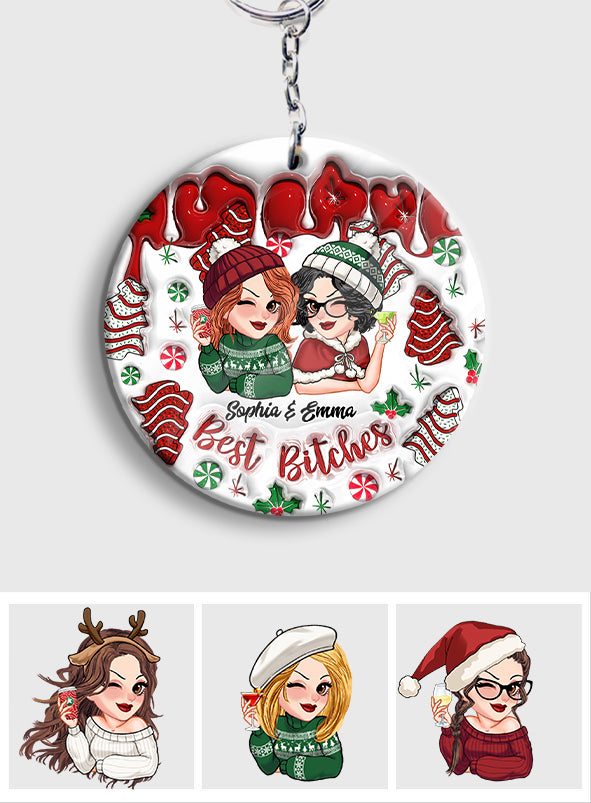 Best Bitches - Personalized Bestie Keychain