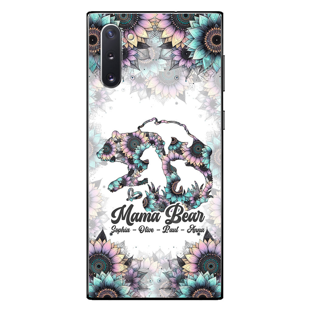 Mama Bear - Personalized Mother Clear Phone Case