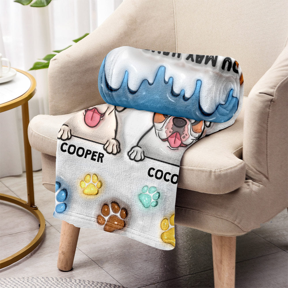 Tu m'as peut-être adopté, mais je suis presque sûr que tu m'appartiens - Couverture personnalisée pour chien