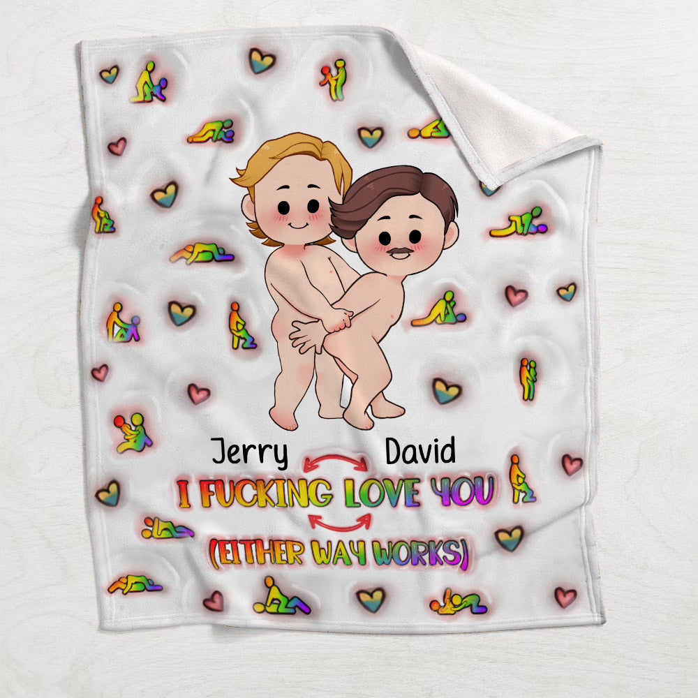 I Love You - Personalized LGBT Support Blanket