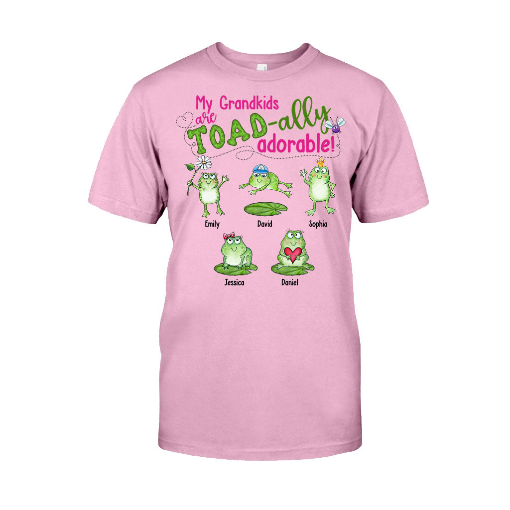 Mes petits-enfants sont Toad-ally - T-shirt et sweat à capuche personnalisés pour grand-mère