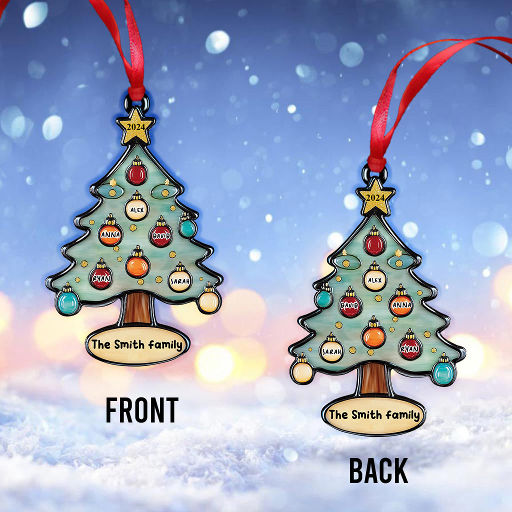 Merry Christmas - Personalized Family Ornament