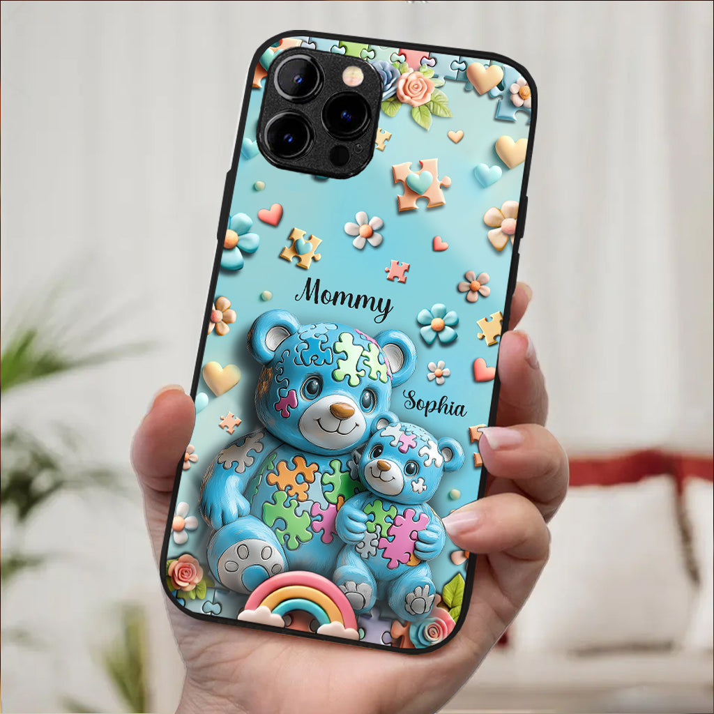 Mama Bear - Personalized Autism Awareness Phone Case