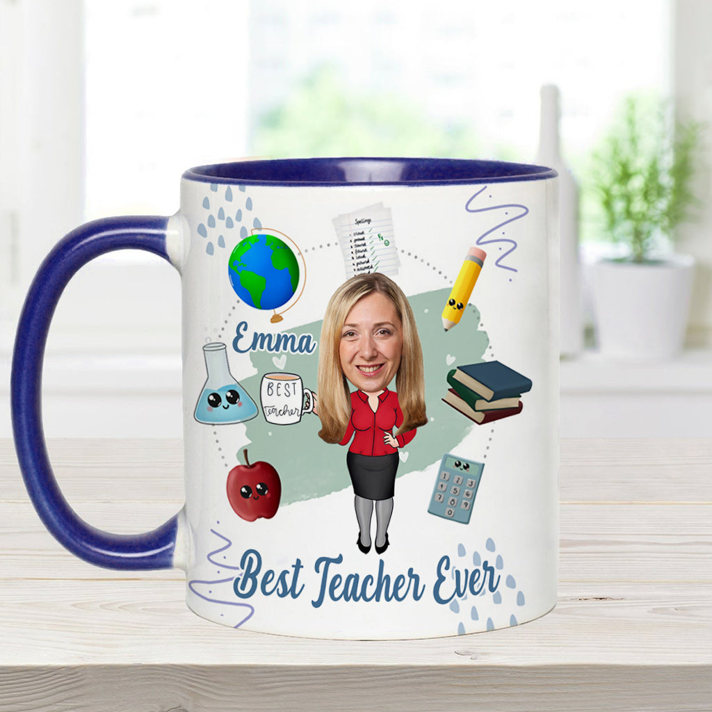 Bester Lehrer aller Zeiten - Personalisierte Tasse mit Lehrermotiv