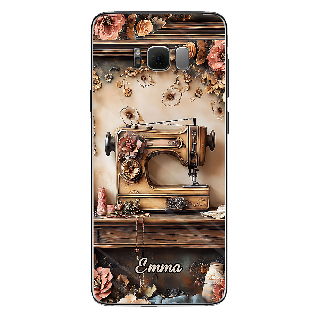 Beautiful Sewing Machine - Personalized Sewing Clear Phone Case