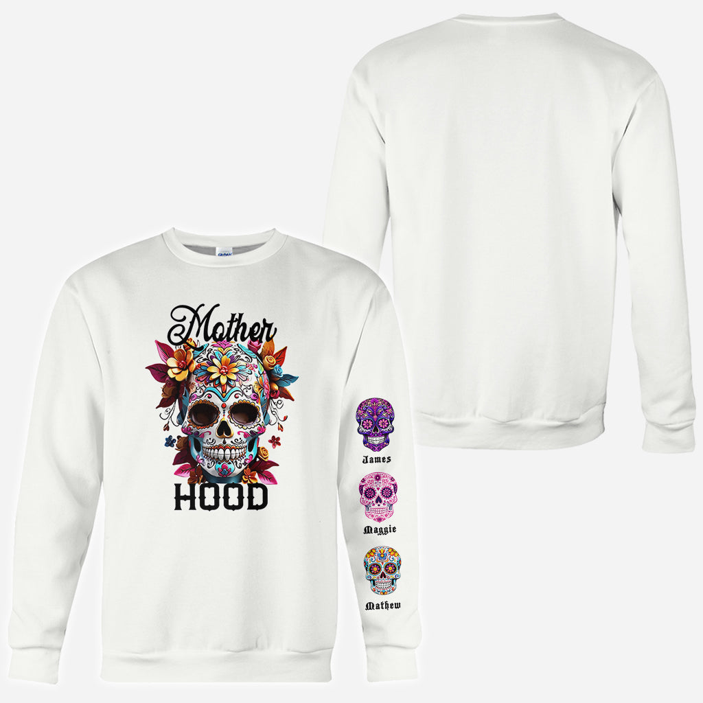 T-shirt personnalisé Spooky Mama - Tête de mort intégrale