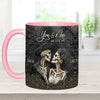 You &amp; Me - Personalized Skull Accent Mug