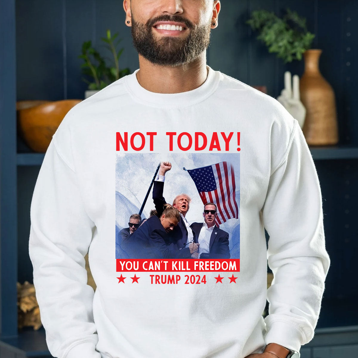 „Nicht heute“-T-Shirt, „Make America Great Again“-Shirt, „Kämpfen, kämpfen, kämpfen“-Shirt