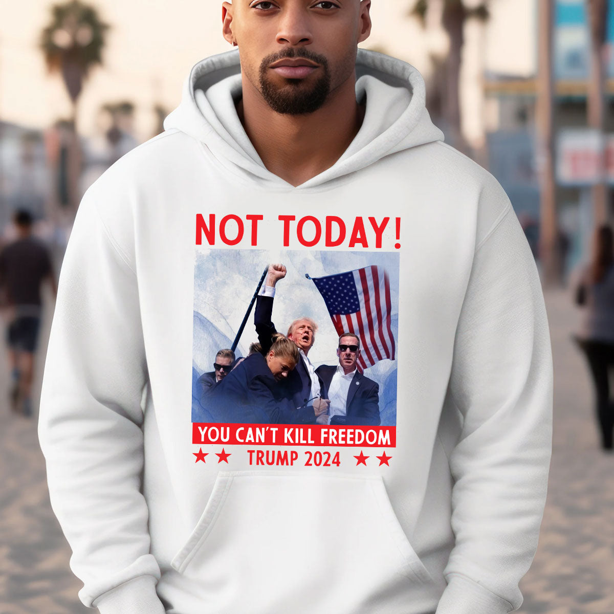 „Nicht heute“-T-Shirt, „Make America Great Again“-Shirt, „Kämpfen, kämpfen, kämpfen“-Shirt