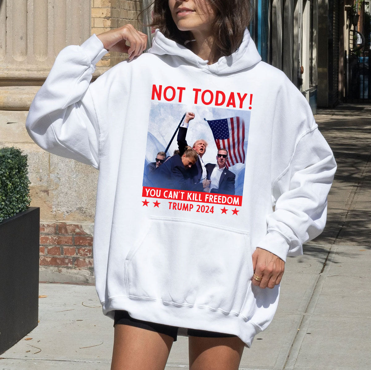 „Nicht heute“-T-Shirt, „Make America Great Again“-Shirt, „Kämpfen, kämpfen, kämpfen“-Shirt