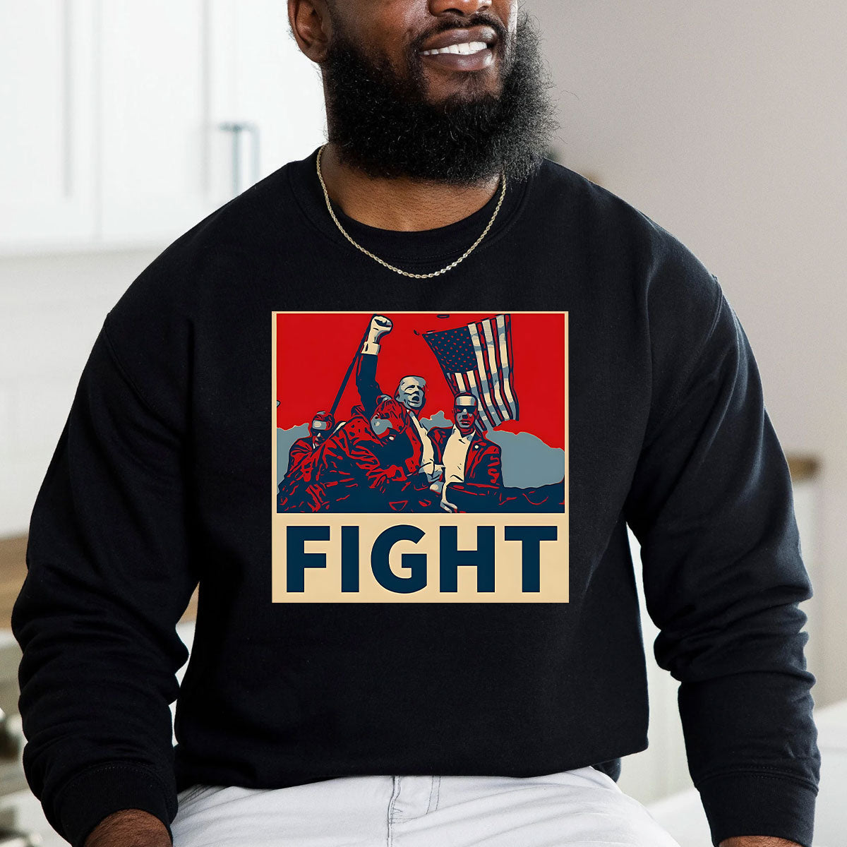 „Niemals aufgeben“-Shirt, „Kämpfe für Amerika“-T-Shirt, Retro-Rallye-Shirt & Hoodie