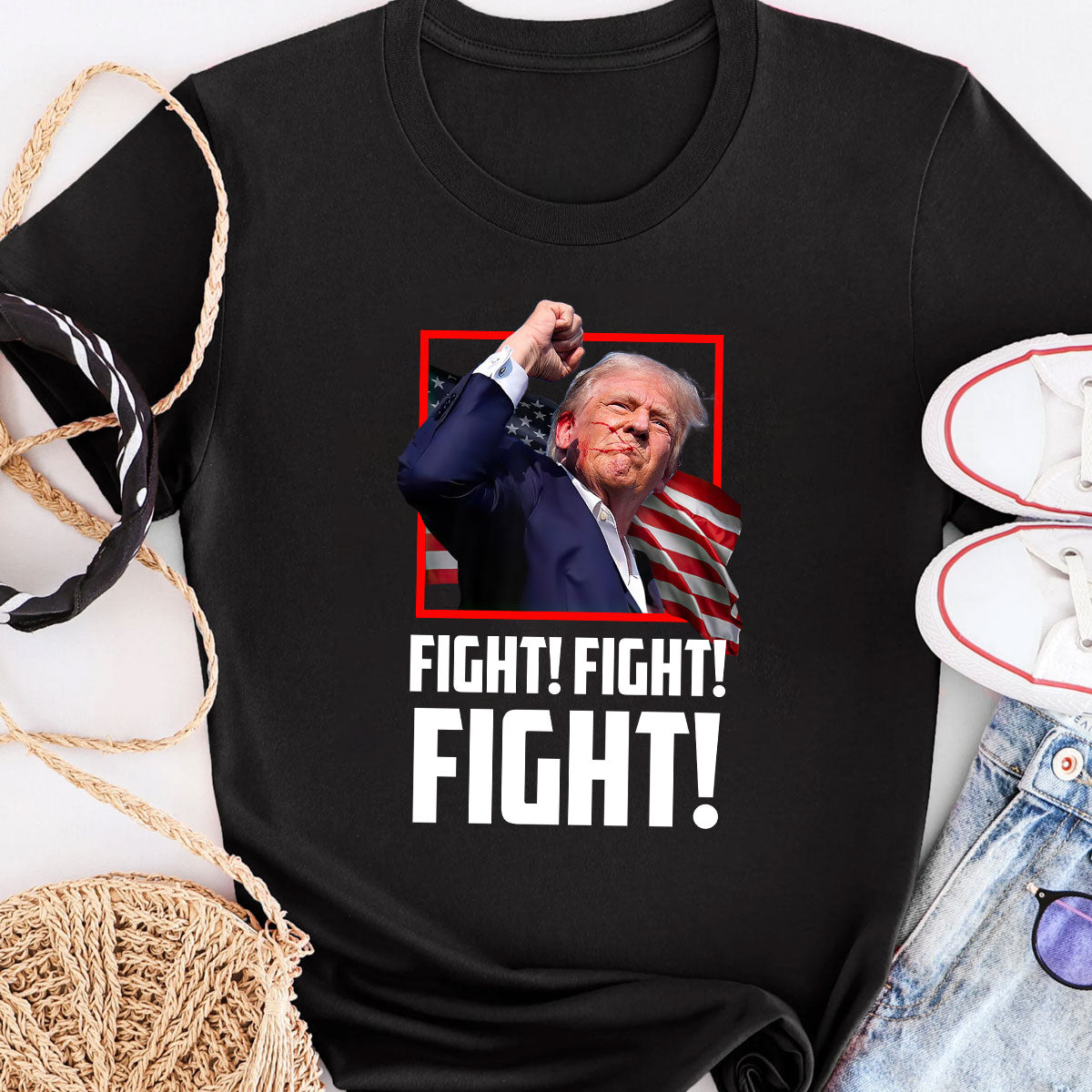 „You Missed“-Shirt, „Fight Fight Fight“-T-Shirt, „2024 Rally“-Shirt & Hoodie