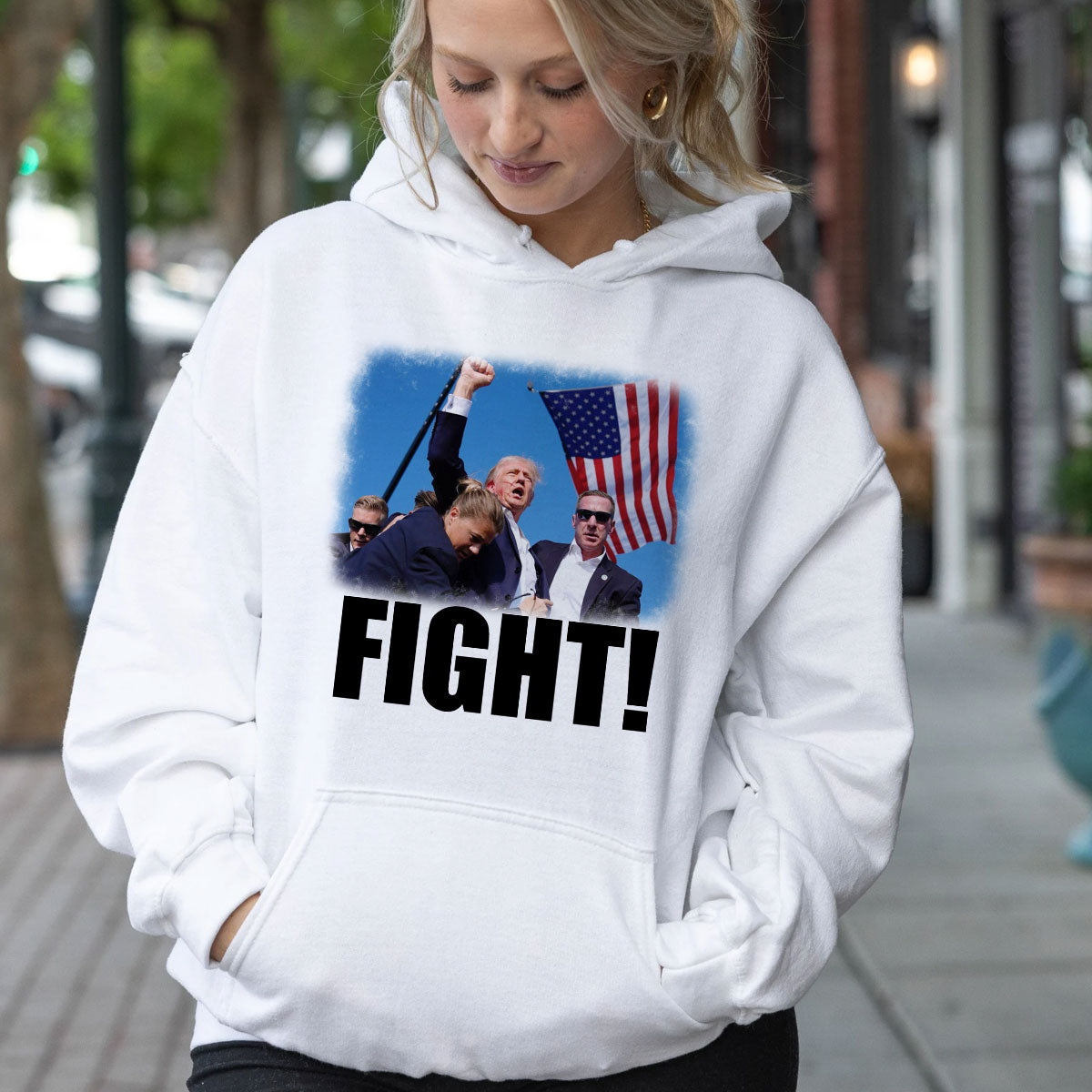 Trump-T-Shirt, Trump-Attentatsversuch-Shirt, Donald-Trump-T-Shirt, Trump-Unterstützer-Shirt, Republikanisches Shirt, Trump-2024-T-Shirt & Hoodie