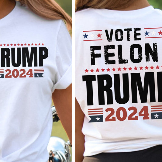 Wählt den Verurteilten 2024, Trump 2024 Shirt, Verurteilter Präsident, Geschenk für Republikaner, Wahl-Shirt, Republikanisches T-Shirt, Lustiges politisches T-Shirt & Hoodie