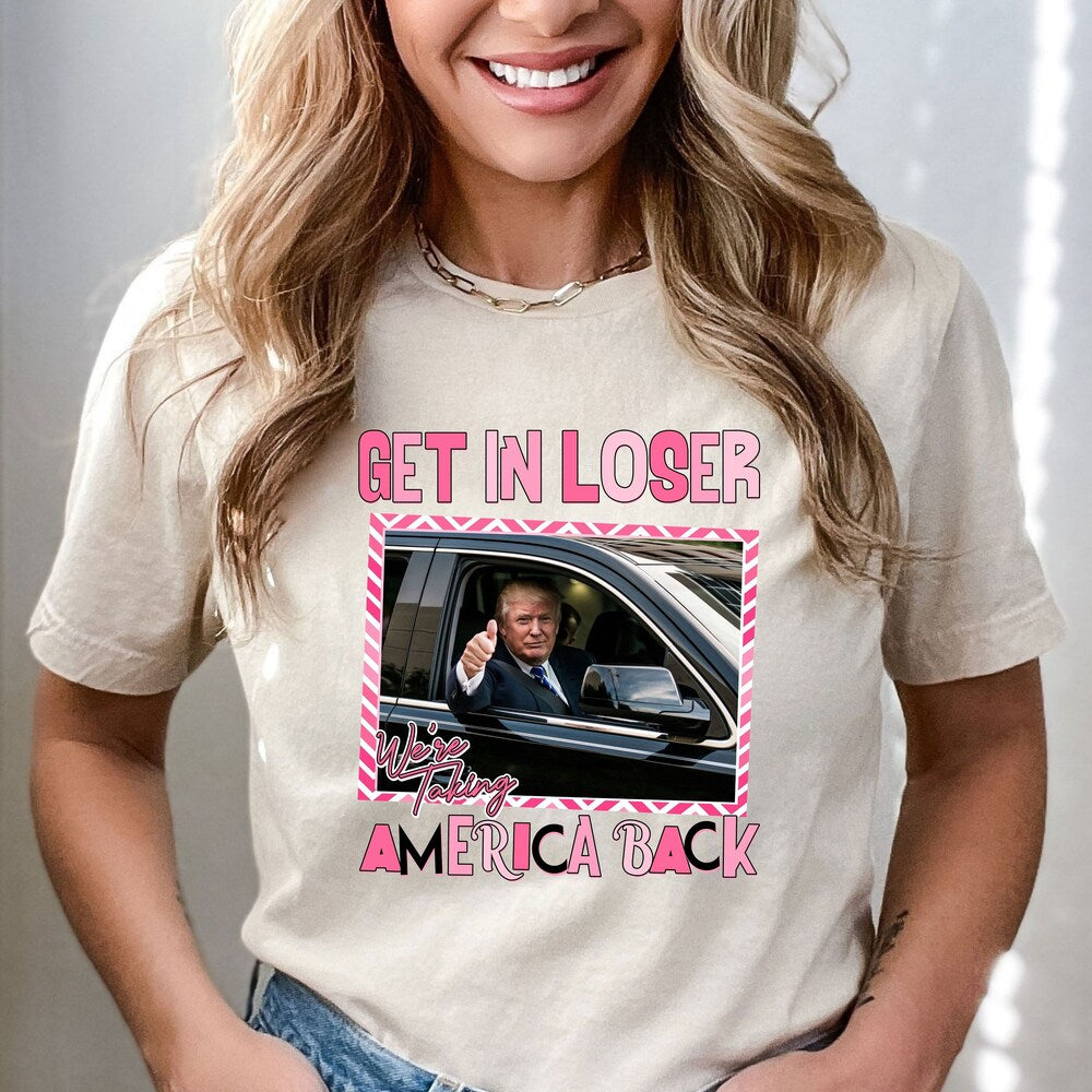 Steig ein, Verlierer! Wir holen uns Amerika zurück! T-Shirt mit sarkastischem Trump-Motiv, Trump-„Merica“-Shirt, Geschenk für Republikaner, T-Shirt zum 4. Juli, patriotisches T-Shirt & Hoodie