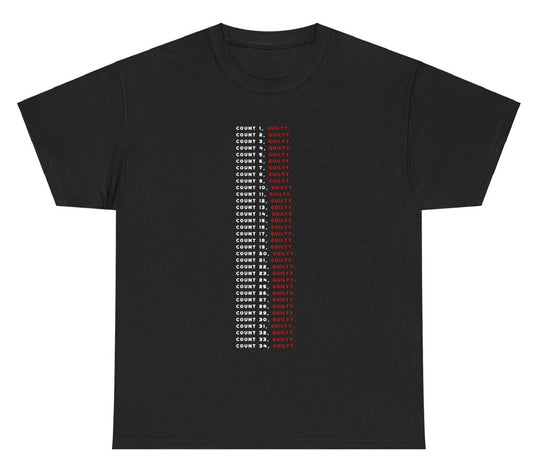 Trump Convicted T-Shirt, Gu1Lty Verdict On 34 Counts, 2024 Election Anti-Trump Shirt, Hush Money Trial Shirt, Donald Trump Felony Tee T-shirt & Hoodie