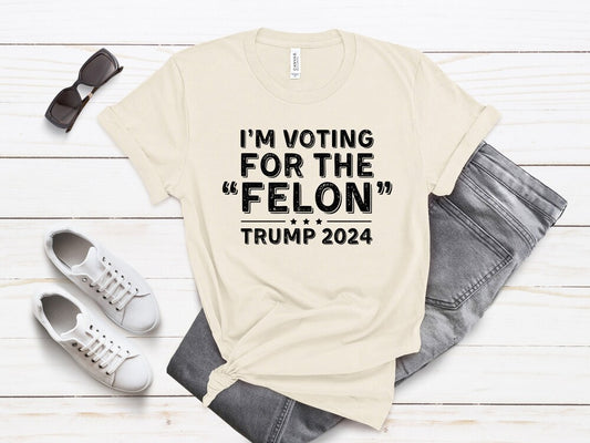 Trump – Unisex-Shirt „Wählt einen Verbrecher 2024“ – Donald-Trump-Shirt – Lustiges Republikaner-T-Shirt – Vintage-Shirt – Trump-2024-T-Shirt & Hoodie