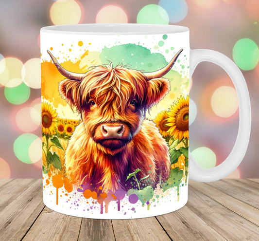 Mug « Vache des Highlands » pour amoureux des vaches des Highlands 0624