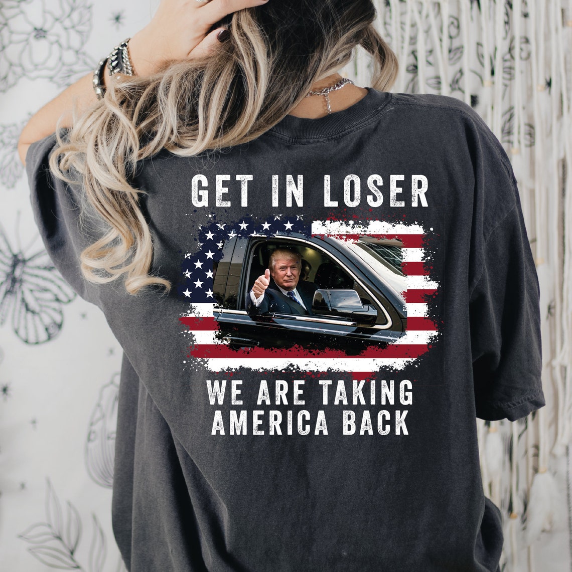 „Trump, steig ein, Verlierer! Wir holen uns Amerika zurück“-T-Shirt, Trump-Shirts, „Trump 'Merica“-T-Shirt, 4. Juli-Shirt & Hoodie