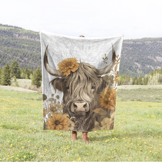 Couverture pour amoureux des vaches des Highlands 0624