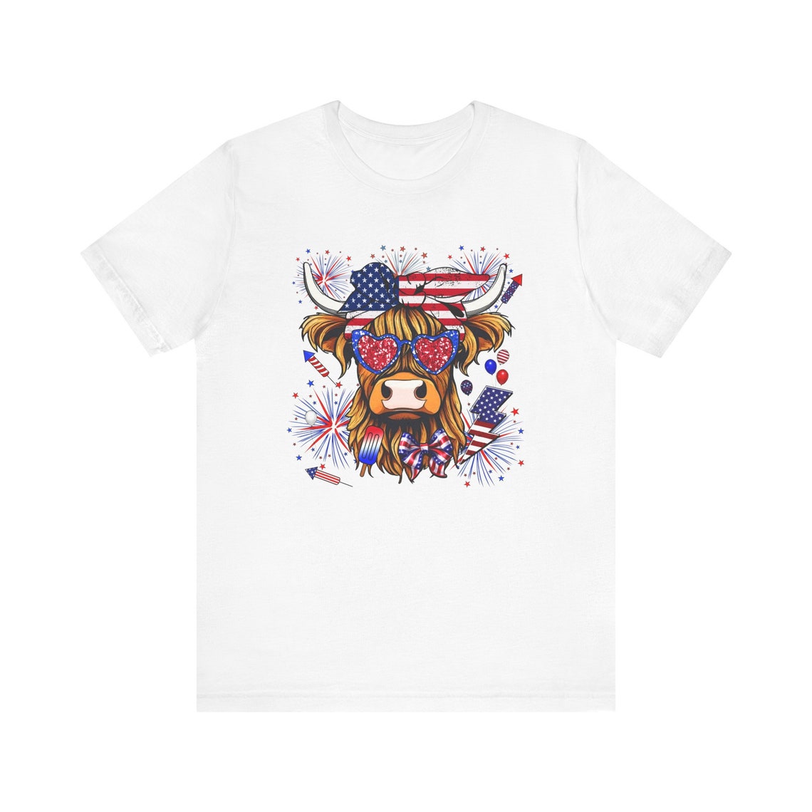 Moo-rica Highland Cow T-shirt & Hoodie 0624