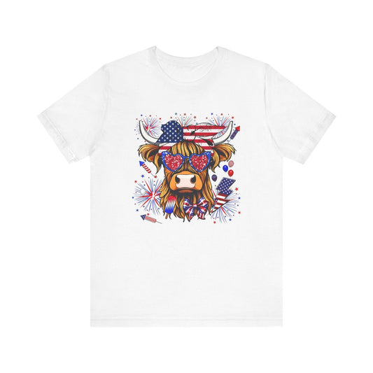 Moo-rica Highland Cow T-shirt & Hoodie 0624