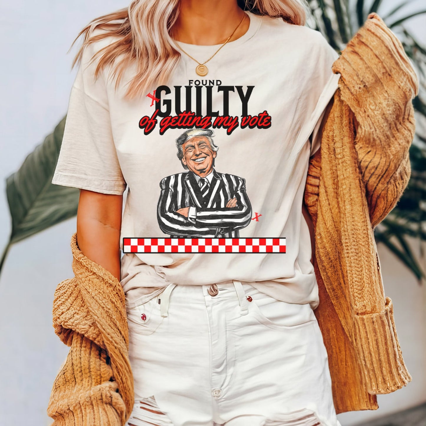 T-shirt « Coupable d'avoir obtenu mon vote », T-shirt Trump, Votez Trump, T-shirt graphique républicain, T-shirt et sweat à capuche « Papa est à la maison »