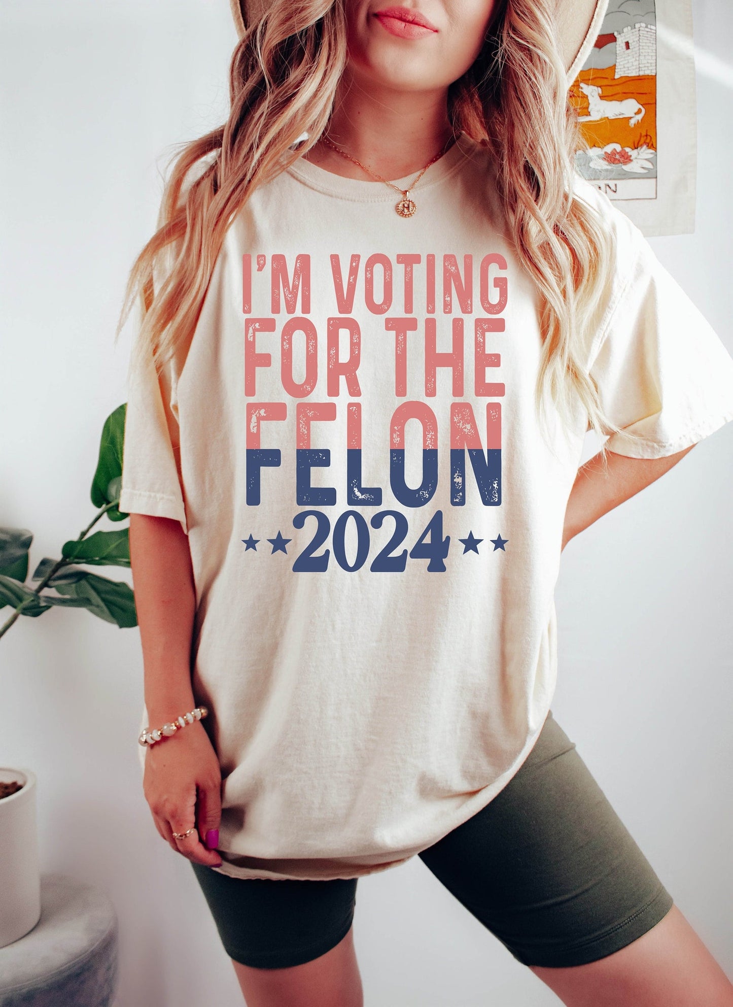 T-shirt « Je vote pour un criminel », T-shirt « Fille Trump », T-shirt MAGA, Cadeaux républicains, T-shirt républicain Élection 2024, T-shirt et sweat à capuche humoristiques « Trump 2024 »