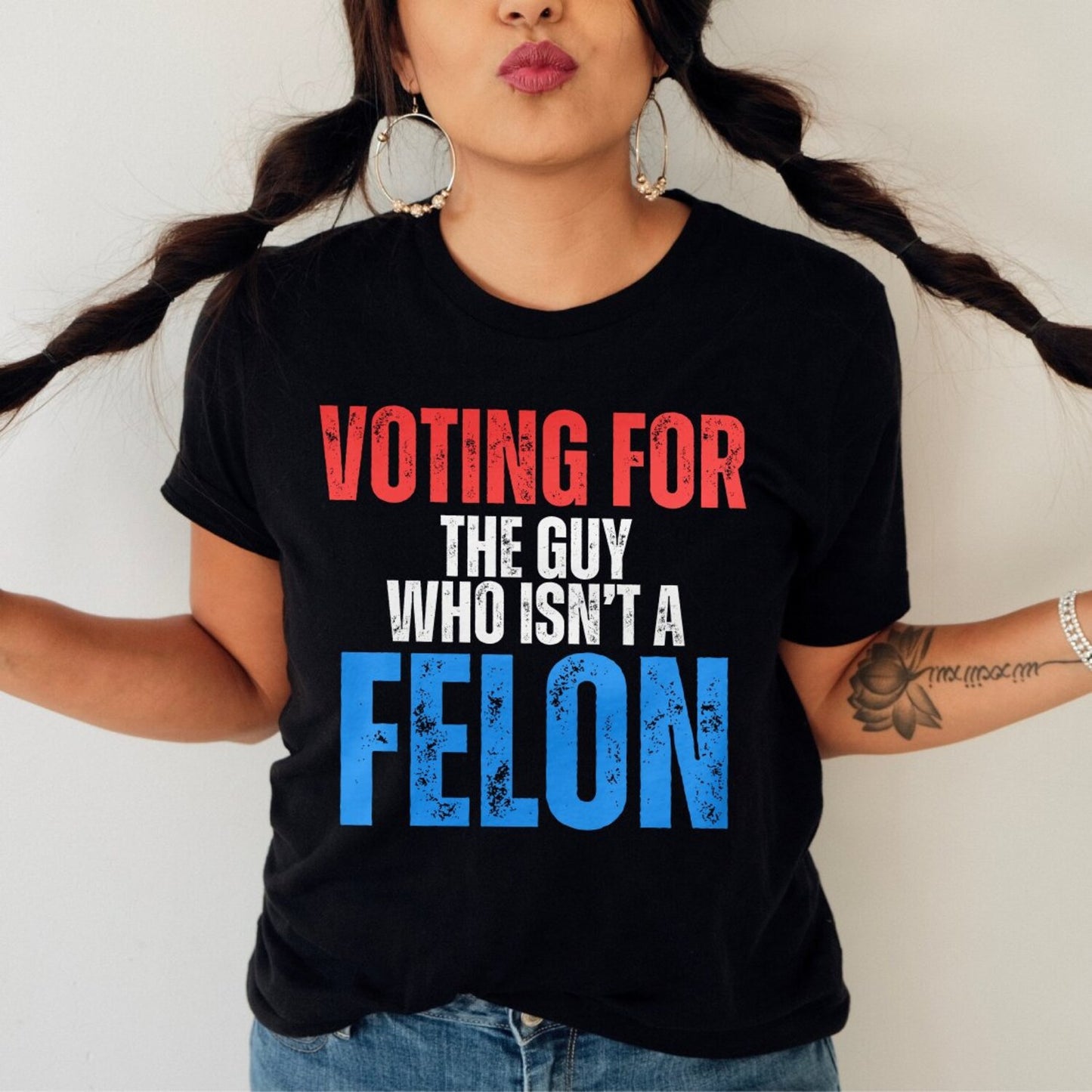 T-shirt « Votez pour Joe », T-shirt politique 2024, T-shirt de protestation anti-Trump, Humour politique, Cadeau historique libéral, Verdict de culpabilité, T-shirt et sweat à capuche « Président criminel »