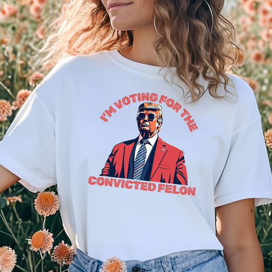 T-shirt Trump, T-shirt Donald Trump, président condamné pour crime, T-shirt républicain, T-shirt pour voter, T-shirt MAGA 2024, T-shirt et sweat à capuche pro-américain pour l'élection de Trump