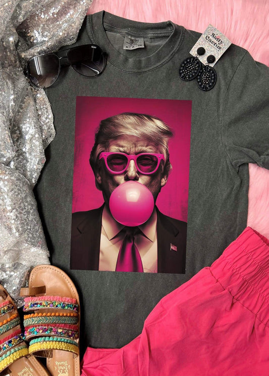 Trump Pink Bubblegum Graphic Tee, Trump 2024 Shirt, President Shirt, Republican Shirt T-shirt & Hoodie