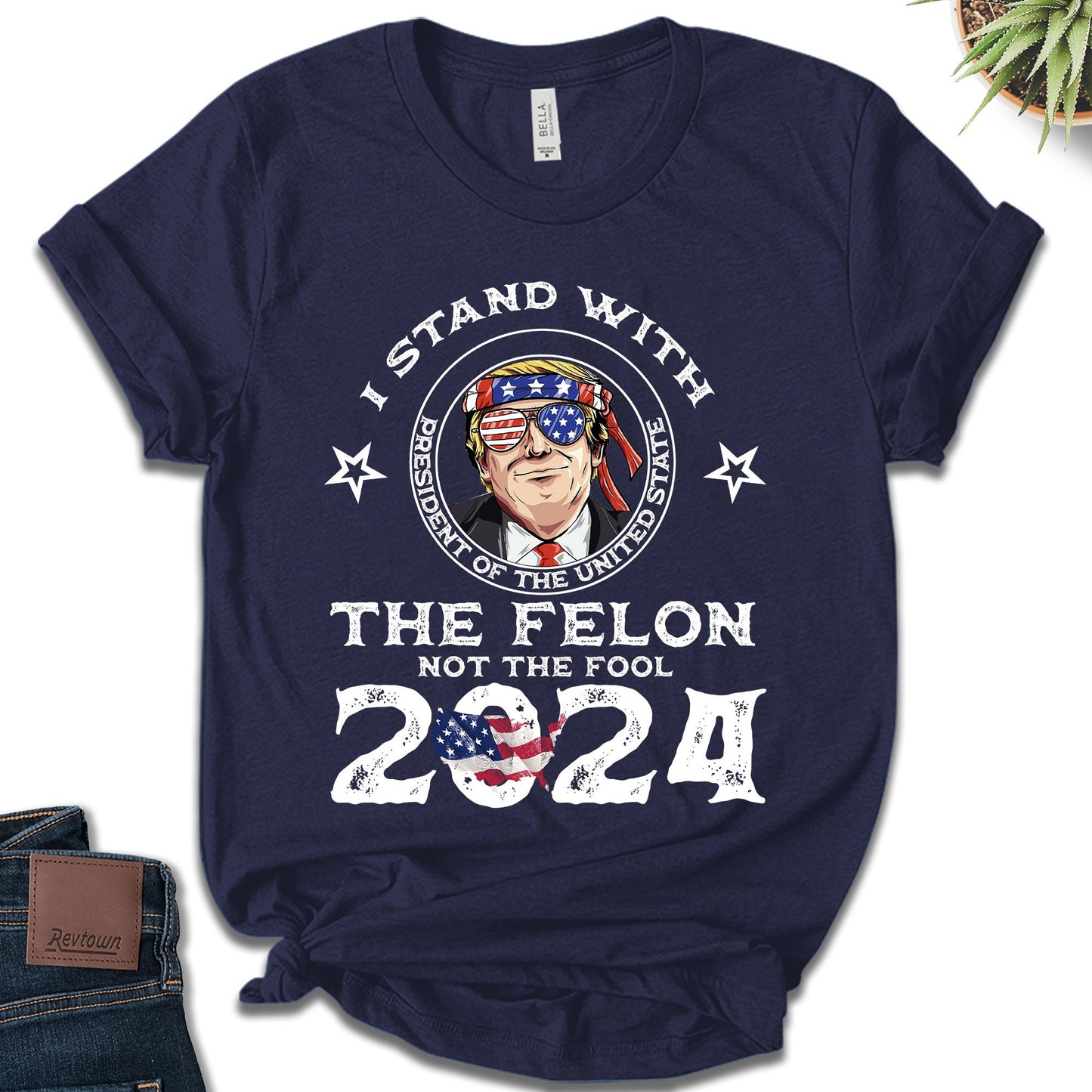 Ich wähle den verurteilten FeI0n – T-Shirt, patriotisches Wahl-Shirt, Wahl-Shirt, lustiges politisches Shirt, amerikanisches T-Shirt & Hoodie