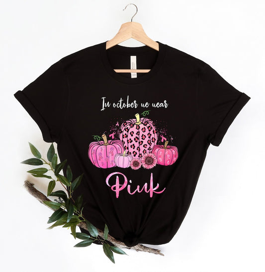 Im Oktober tragen wir Pink – T-Shirt, „Brustkrebskämpfer-Shirt“, „Shirt zur Sensibilisierung für Brustkrebs“, „T-Shirt & Hoodie zur Sensibilisierung für Brustkrebs“ 0924
