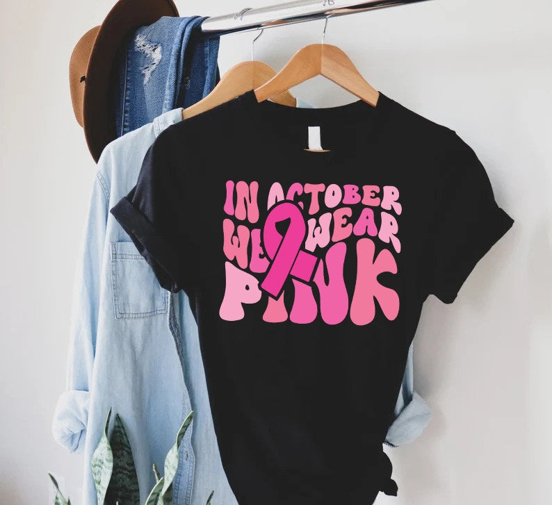 Im Oktober tragen wir Pink – T-Shirt und Hoodie zur Sensibilisierung für Brustkrebs 0924