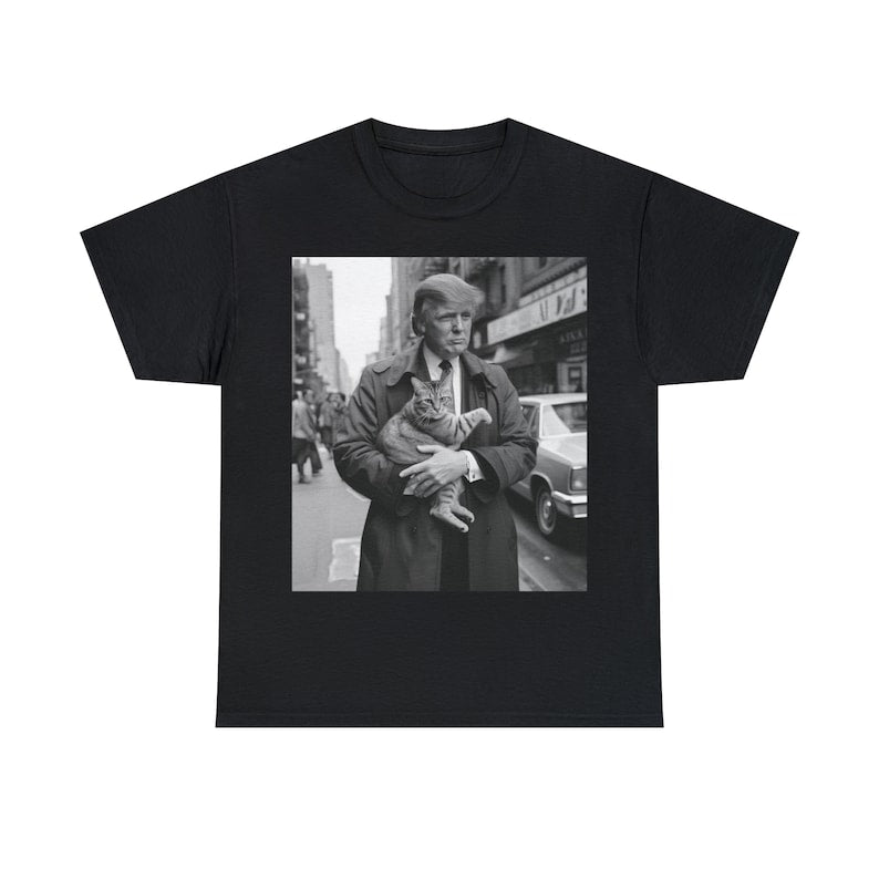 T-shirt et sweat à capuche Donald Trump et son chat à New York 0924