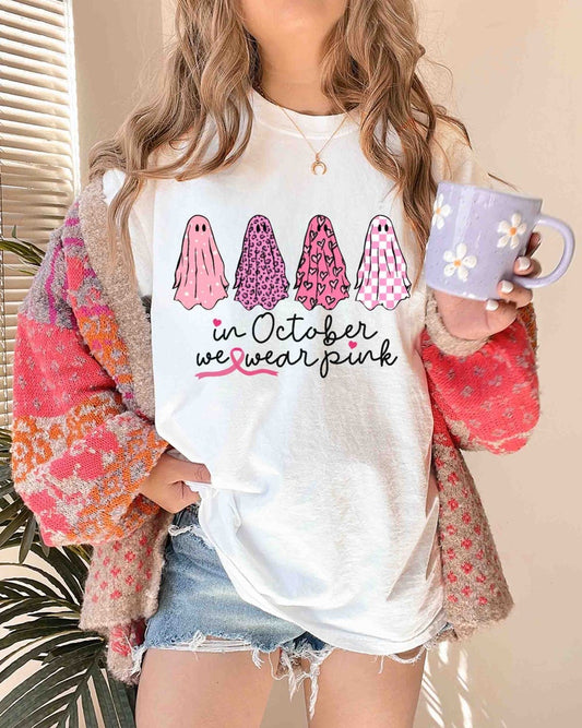 En octobre, on porte du rose - Sensibilisation au cancer du sein T-shirt et sweat-shirt 0924