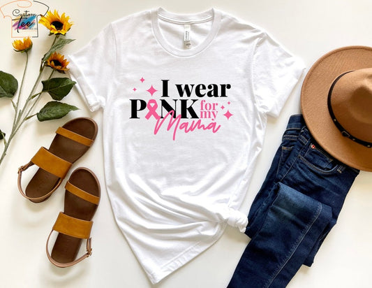 Ich trage Pink für meine Freundin – T-Shirt & Hoodie zur Sensibilisierung für Brustkrebs 0924